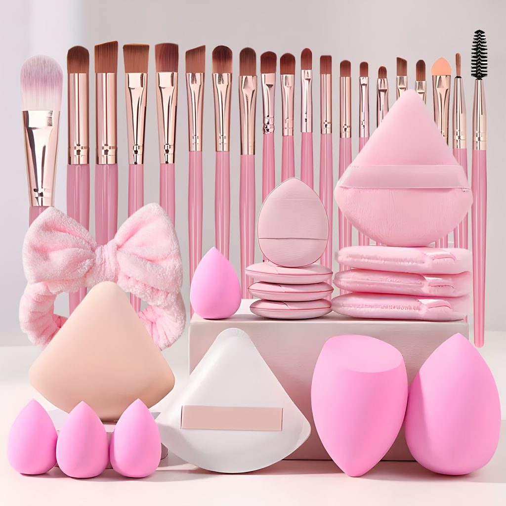 39pcs Headband&Makeup Brush Set