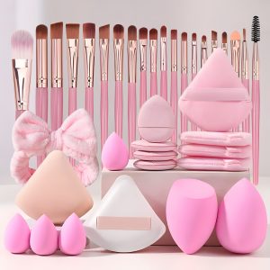 39pcs Headband&Makeup Brush Set